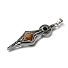 Natural Tiger Eye Big Pendants GG-CBA7610-01AS-02-2