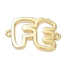 Hollow Brass Connector Charms KK-CBAE532-01K-G-1