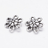 Tibetan Style Alloy Flower Pendants LF1006Y-2