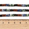 Gradient Color Natural Green Spot Jasper & Blue Spot Jasper & Golden Sheen Obsidian & Synthetic Goldstone Beads Strands GG-CBA1E0E-01A-6