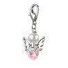 Heart Angel Glass Pendant Decoration HJEW-JM01980-3