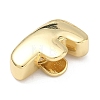 Brass Initial Beads KK-B167-27G-01F-2