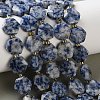 Natural Blue Spot Jasper Beads Strands G-H344-B02-01-1