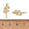 SHEGRACE Brass Micro Pave Cubic Zirconia Pendants XGRQ3P156-598G-3