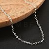 Brass Cable Chains Necklaces for Women NJEW-D302-47S-3