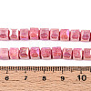 Anti-Tarnish Electroplate Glass Beads Strands GLAA-T025-6mm-10F-4