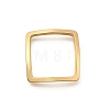 Brass Open Back Bezel Link Rings KK-B152-08C-G-1