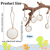 20Pcs Electroplate Sea Shell Pendant Decorations HJEW-BM00068-2