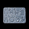 Penguin/Lion/Rabbit DIY Pendant Silhouette Silicone Molds X1-SIL-F010-03-4