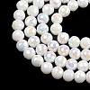 Electroplate Glass Beads Strands EGLA-B013-01A-AB07-2