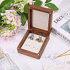 Wood Cuff-link Gift Storage Magnetic Boxes CON-WH0089-265B-5
