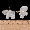 Natural Quartz Crystal Carved Pendants G-H357-02G-14-3