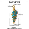 304 Stainless Steel Pendants STAS-OY015-12G-2