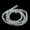 Electroplate Glass Beads Strand X-EGLA-J041-4mm-AB01-3