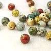 Handmade Fancy Antique Glazed Porcelain Beads PORC-R405-M2-1