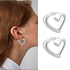 1Pair Alloy Stud Earrings EJEW-LP0004-66P-1