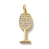 Brass Micro Pave Cubic Pendants LS-KK-U027-07G-01-1