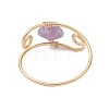 Copper Wired Gemstone Finger Rings RJEW-JR00978-5