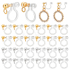   24Pcs 2 Colors Plastic Clip-on Earring Findings STAS-PH0005-70-1