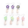 Brass Dangle Earrings EJEW-JE02961-M-1