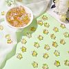 100Pcs Gradient Color Handmade Lampwork Beads DIY-SZ0010-51E-4