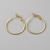 Brass Hoop Earring Findings FIND-WH0110-742A-G-1