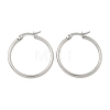 Tarnish Resistant 304 Stainless Steel Hoop Earrings EJEW-F105-09P-4