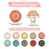 100Pcs 10 Colors 1-Hole ABS Plastic Shank Buttons BUTT-WH0020-102-2