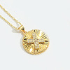 Brass Micro Pave Cubic Zirconia Necklaces FS-WG1D774-24-1