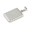 Non-Tarnish 304 Stainless Steel Pendants STAS-F307-33P-2