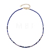 Bohemian Style Natural Lapis Lazuli Beaded Necklaces NJEW-JN04658-04-1