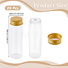 20Pcs Clear Glass Bottles Bead Containers CON-AR0001-16D-2