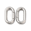Non-Tarnish 304 Stainless Steel Spring Gate Ring X-STAS-Q215-54P-1