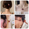 10Pcs Preserved Rose Pendants KY-TA0001-59A-9