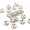 Brass Rhinestone Spacer Beads RB-A014-L8mm-01S-NF-1