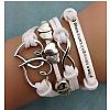 Suede & Imitation Leather Cord Knitted Multi-strand Bracelets WGD6FE3-10-1