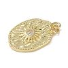 Brass Micro Pave Cubic Zirconia Pendants KK-E110-09G-2