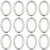 20Pcs Alloy Spring Gate Rings PALLOY-SC0010-53A-P-1