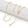 Rack Plating Brass Ball Chain Necklaces for Women NJEW-K382-12A-G-1