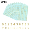3PCS Brass Self-Adhesive Picture Stickers DIY-SF0008-10-3