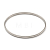 Non-Tarnish 7Pcs Vacuum Plating 202 Stainless Steel Plain Flat Ring Bangle Sets BJEW-M317-14B-P-2