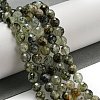 Natural Prehnite Beads Strands G-G457-8mm-03F-01-5