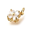 Brass Micro Pave Cubic Zirconia Pendants X-KK-V008-11G-04-2