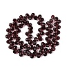 Transparent Glass Beads Strands GLAA-Q116-01A-B18-2
