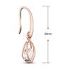 SHEGRACE Creative Design Rose Gold Plated Brass Hook Earrings JE99A-2