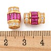 925 Sterling Silver Micro Pave Cubic Zirconia Screw Clasps STER-U001-03A-G-3