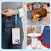 10Pcs Plastic Spiral Retractable Spring Coil Keychains KEYC-TA0001-84-7