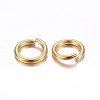 304 Stainless Steel Open Jump Rings LS-STAS-O098-02G-05-2