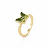 Rack Plating Light Gold Alloy Enamel Rings RJEW-Q163-004-RS-3