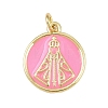 Brass Enamel Pendants KK-L251-02G-G05-1